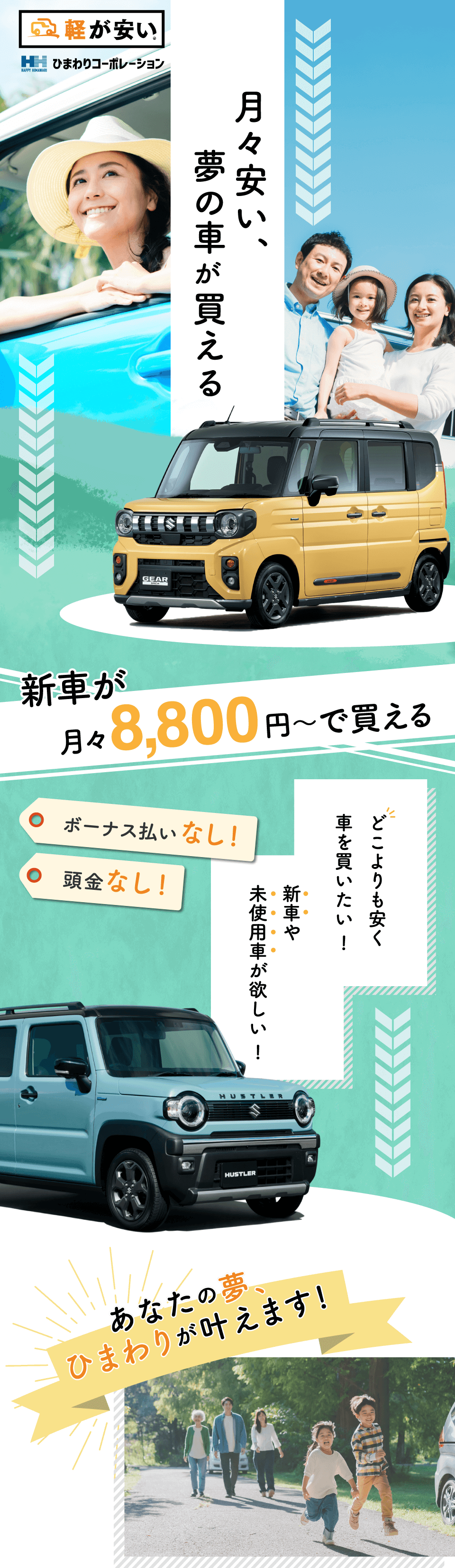 軽自動車の新車を買うなら大阪鶴見のひまわりコーポレーション
