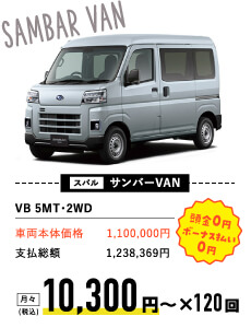 スバル サンバーVAN